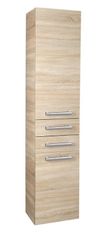 AQUALINE VEGA skříňka vysoká 35x184x31cm, dub platin VG985 - Aqualine