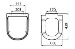 Creavit ANTIK WC sedátko, Soft Close KC0303 - CREAVIT