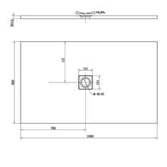 POLYSAN FLEXIA vanička z litého mramoru s možností úpravy rozměru, 150x90cm, bílá mat 72898MAT - Polysan