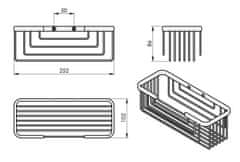 Gedy SMART police, 252x86x102mm, chrom 2419 - Gedy