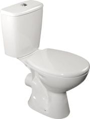 AQUALINE JUAN WC kombi, dvojtlačítko 3/6l, zadní odpad, bílá LC2154 - Aqualine