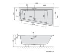 POLYSAN ANDRA R asymetrická vana 180x90x45cm, bílá 78771 - Polysan