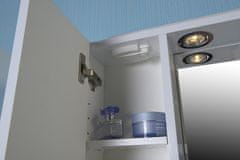 AQUALINE ZOJA/KERAMIA FRESH galerka s LED osvětlením, 60x60x14cm, levá, bílá 45021 - Aqualine