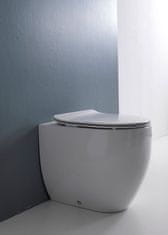 KERASAN FLO WC sedátko, SLIM, Soft Close, bílá 319101 - Kerasan