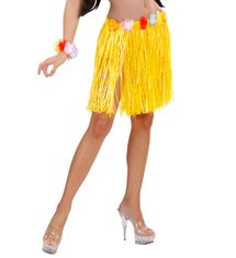 Widmann Havajská sukně s květinovým páskem - 45 cm (žlutá)