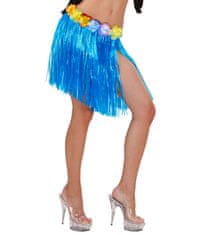 Widmann Havajská sukně s květinovým páskem - 45 cm (modrá)