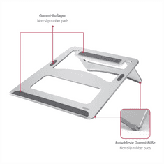 Hama stojan na notebook Aluminium, stříbrný