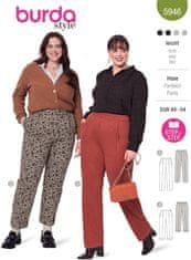 Burda Střih Burda 5946 - Kalhoty s puky, 7/8 kalhoty