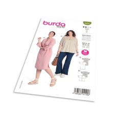 Burda Střih Burda 5934 - Rovné empírové šaty, tunika