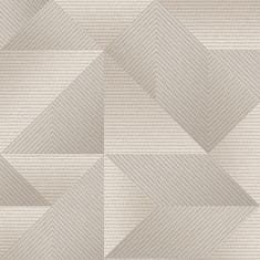 Luxusní šedá 3D geometrická tapeta na zeď, TP422973, Exclusive Theards, Design ID, 0,53x10m