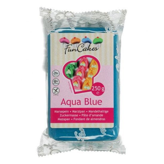 FunCakes Vynikající marcipán 1:5 Aqua Blue 250g -
