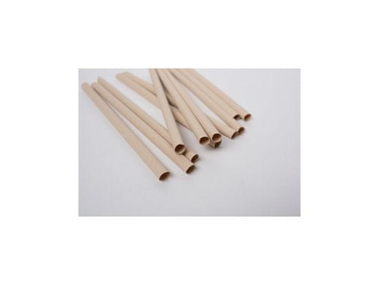 Euro Straws Přírodní bambusové brčko EURO STRAWS Shakey 8x230mm, 160ks, jednotlivě balená