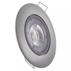 Emos Stříbrné LED bodové svítidlo 5W s výklopným rámečkem Economy+ Barva světla: Denní bílá ZD3222