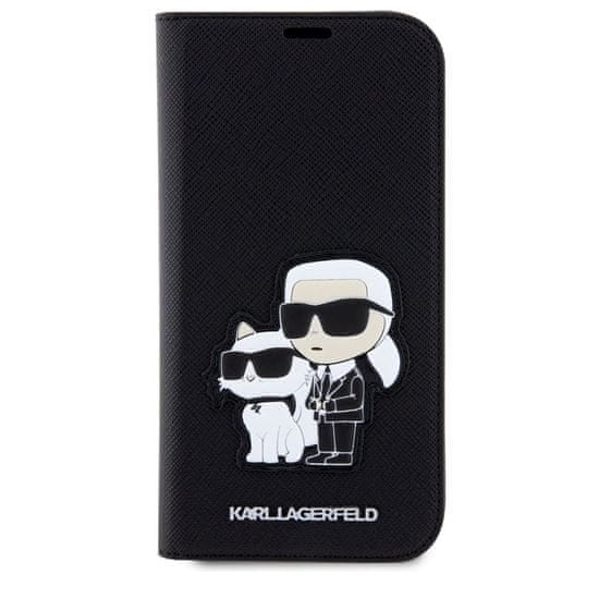 Karl Lagerfeld & Choupette NFT Saffiano pouzdro pro iPhone 13