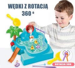 WOOPIE WOOPIE Water Table 2v1 Game Fishing Waterfall 6 el.