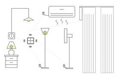 MXM ZigBee spínač na baterie - 3 tlačítka