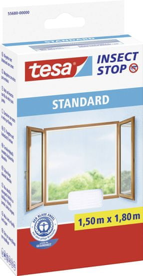 Tesa Insect Stop síť proti hmyzu Standard do okna 1,5×1,8 m bílá 55680-00000-02