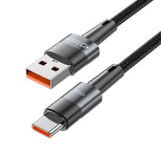 Tech-protect Ultraboost kabel USB / USB-C 66W 6A 2m, šedý