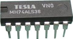 HADEX 74ALS38 4x2vstup NAND-otevřený kolektor, DIL14 7438