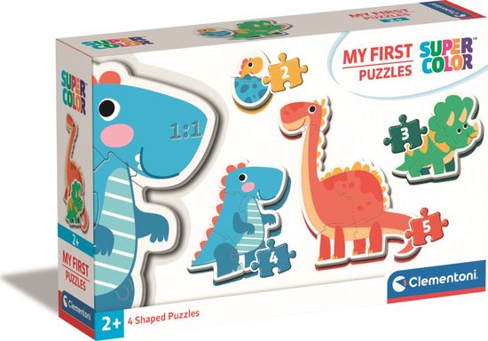 Clementoni Moje první puzzle Dinosauři 4v1 (2,3,4,5 dílků)