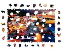 Puzzler DŘEVĚNÉ BAREVNÉ PUZZLE - Manarola v Itálii