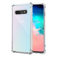 IZMAEL Silikonové pouzdro se zesílenými hranami pro Samsung Galaxy S10 Plus - Transparentní KP23557