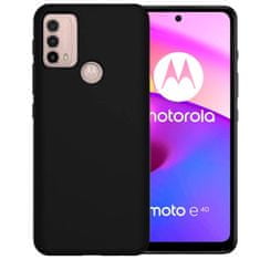 IZMAEL Silikonové pouzdro Soft Color pro Motorola Moto E40 - Černá KP24412
