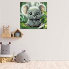 Malujsi Malování podle čísel - Koala Hezounek - 80x80 cm, bez dřevěného rámu