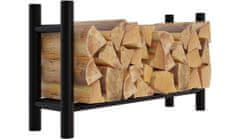 Sortland Stojan na dřevo ke krbu Medya - kulatý rám | 60x100x30 cm