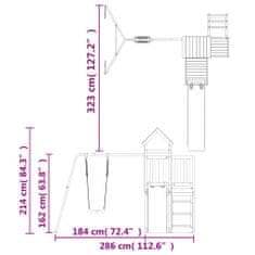 Vidaxl Dětské hřiště na zahradu impregnované borové dřevo