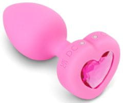 B-Vibe b-Vibe Vibrating Heart Plug S/M Pink