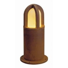 SLV BIG WHITE RUSTY CONE 40, venkovní stojací lampa, TC-DSE, IP54, kulatá, rezavé železo, pr./V 15/40 cm, max. 11 W 229431