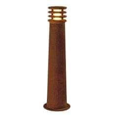 SLV BIG WHITE RUSTY 70, venkovní stojací lampa, TC-DSE, IP55, kulatá, rezavé železo, pr./V 19/70 cm, max. 11 W 229021