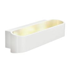 SLV BIG WHITE ASSO 300, nástěnné svítidlo, LED, 3000K, oválné, bílé, D/Š/V 30/9,5/7 cm 151271