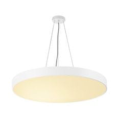 SLV BIG WHITE MEDO 90, stropní svítidlo, LED, 3000K, kulaté, bílé, pr. 90 cm, s možností převybavení na závěsné svítidlo, 120 W 135171