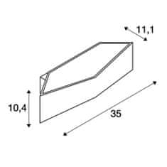 SLV BIG WHITE CARISO WL-4, nástěnné svítidlo, LED, 2700K, bílé, 2x9 W 151741