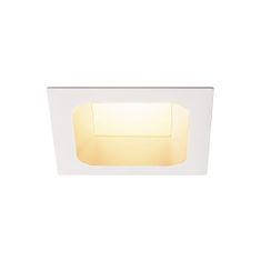 SLV BIG WHITE VERLUX, vestavné svítidlo, LED, 3000K, bílé matné, D/Š/H 13,5/13,5/7,5 cm, 20W 112692