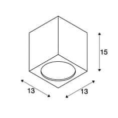 SLV BIG WHITE BIG THEO CEILING, venkovní stropní svítidlo, LED, 3000K, antracit 234535