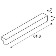 SLV BIG WHITE L-LINE 60 LED nástěnné a stropní svítidlo, IP44, 3000K, 1500lm, bílé 1001299