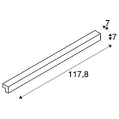 SLV BIG WHITE L-LINE 120 LED nástěnné a stropní svítidlo, IP44, 3000K, 3000 lm, bílé 1001303