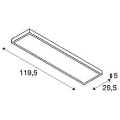 SLV BIG WHITE PANEL 1200x300mm LED vnitřní stropní nástavbové svítidlo 3000K, bílá 1001505