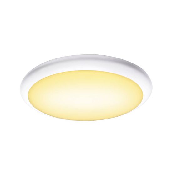 SLV BIG WHITE RUBA 16 CW LED, venkovní nástěnné a stropní nástavbové svítidlo, bílá, IP65, 3000/4000K 1001910