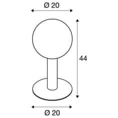 SLV BIG WHITE GLOO PURE 44 Pole venkovní stojací svítidlo, E27, antracit, IP44 1002000