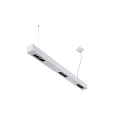 SLV BIG WHITE Q-LINE PD LED vnitřní závěsné svítidlo, 1m, BAP, stříbrná, 3000K 1000928