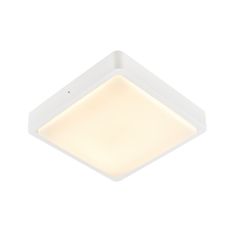 SLV BIG WHITE AINOS SQUARE SENSOR Outdoor, nástěnné a stropní LED svítidlo, bílé, spínač CCT 3000/4000K 1003451