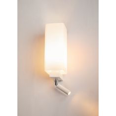 SLV BIG WHITE QUADRASS SPOT Indoor nástěnné svítidlo s LED Spotem a objímkou E27, bílé 1003429