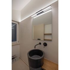 SLV BIG WHITE GLENOS 60 vnitřní LED svítidlo pro zrcadla černé CCT přepínač 3000/4000K 1003506