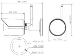 Dahua IP kamera IPC-HFW1230DS-SAW/ Bullet/ Wi-Fi/ 2Mpix/ objektiv 2,8mm/ H.265/ krytí IP67/ IR 30m/ ONVIF/ CZ app