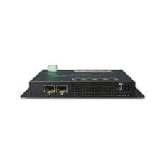 Planet WGS-4215-8P2S plochý L2/L4 switch, 8x1Gb, 2x1Gb SFP, 8x PoE 802.3at 200W, 48-56VDC, -40~75°C, IP30, fanless