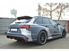 Maxton Design prodloužení spoileru pro Audi RS6 C7 Facelift, černý lesklý plast ABS